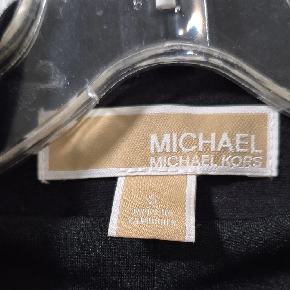 MICHAEL Michael Kors Black Jacket with Gold Zipper - Picture 7 of 9